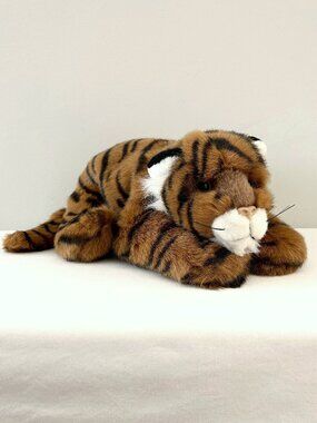 Vintage 1994 Ty TYGGER Laying Tiger Plush 15” Large Stuffed Animal Toy Red Tag